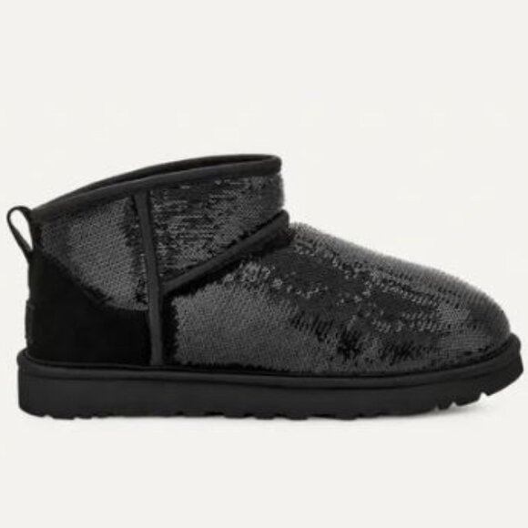 UGG Classic All Over Sequins UL Mini Mirror Ball Boot - Picture 12 of 14